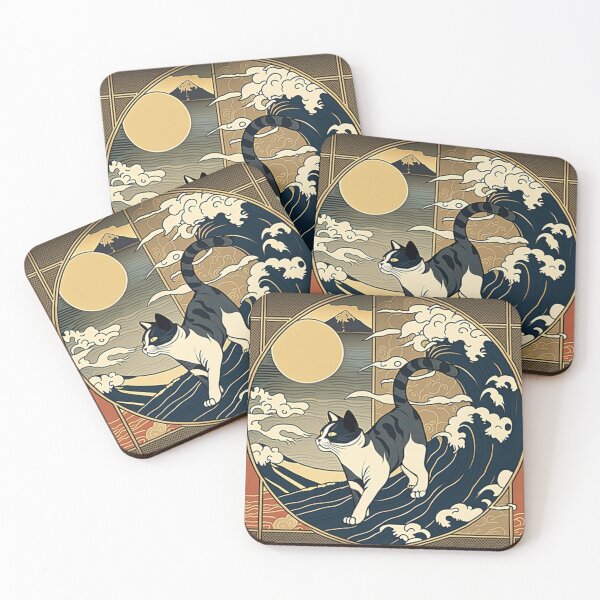 Item preview, Retro Cat in Japan designed and sold by SarahMagu.