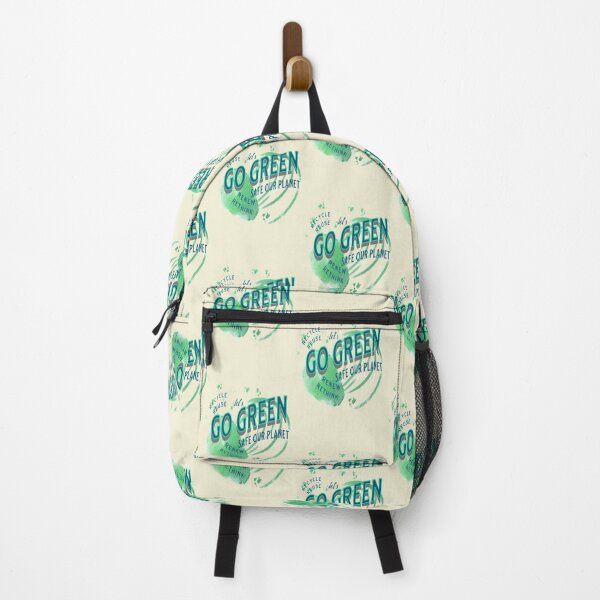 Item preview, Lets Go Green Safe our Planet 2 Recycle Reuse Renew Rethink Crisis Environmental Activism Earth Day Lettering Design, go green safe our planet design inspired by nature designed and sold by Adri Barnard.
