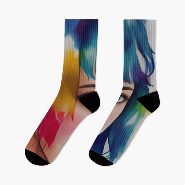 Item preview, Hopeful Eyes: A Colorful Portrait of an Anime Girl designed and sold by masabo.