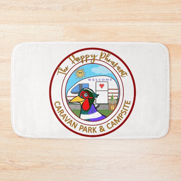 Item preview, HAPPY PHEASANT CARAVAN PARK & CAMPSITE designed and sold by Marni Scofidio Desi9ns.