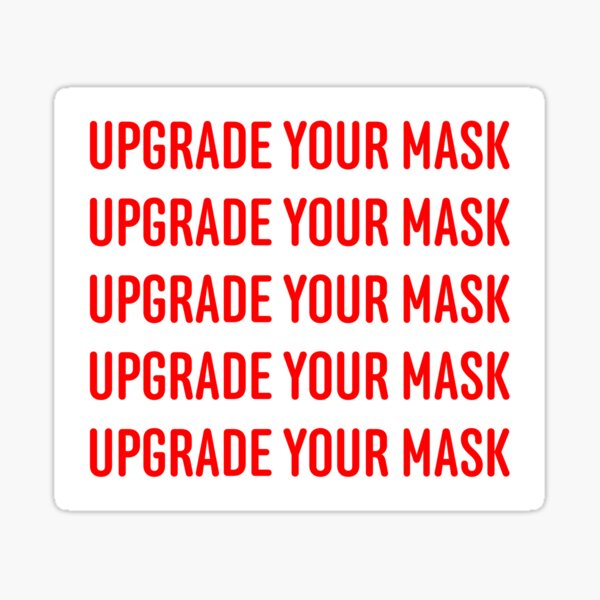 Upgrade your mask (stickers/magnet) Sticker