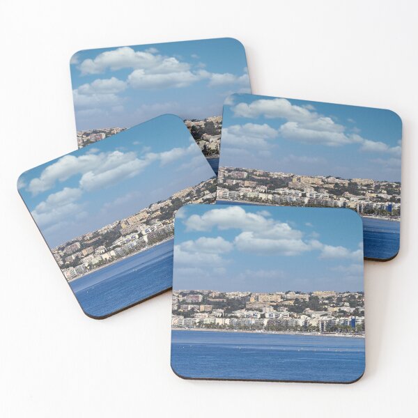 Item preview, Beach and Nice town France in summertime designed and sold by goceris.