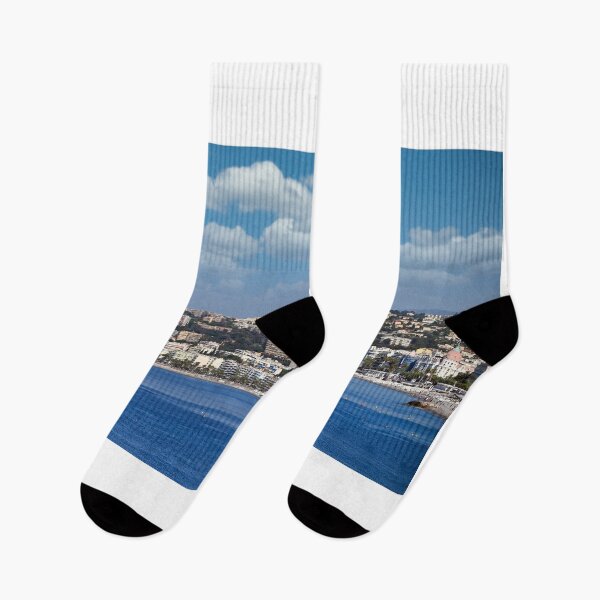 Item preview, Beach and Nice town France in summertime designed and sold by goceris.