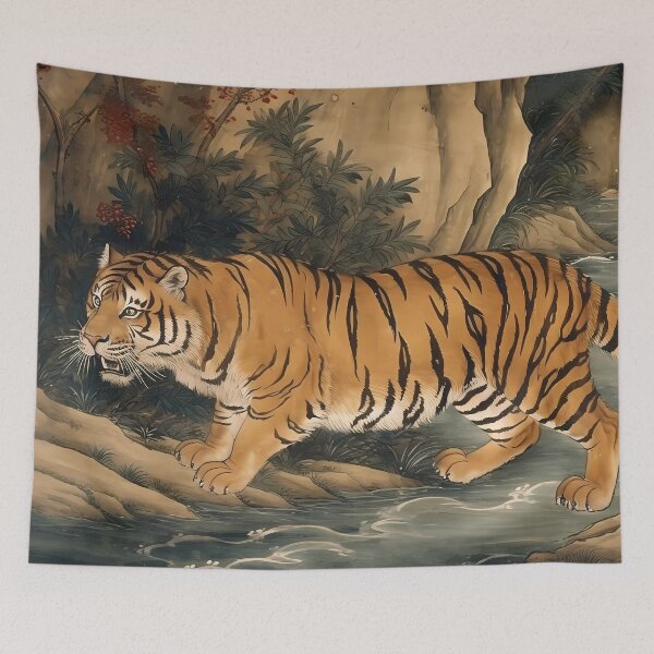 Item preview, Ancient-Style Bengal Tiger Design designed and sold by SingularityGeek.