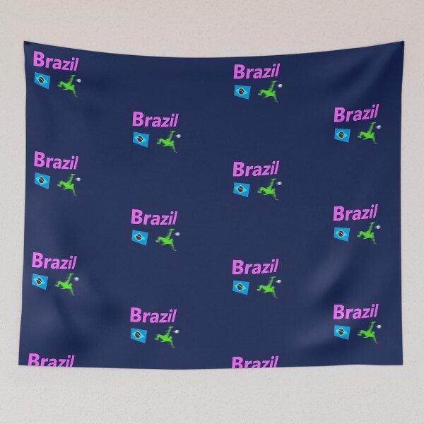 Item preview, Brazil  Soccer abstract design  designed and sold by lobodelnoir.