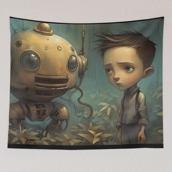 Item preview, Abandoned city being conquered by nature designed and sold by SingularityGeek.