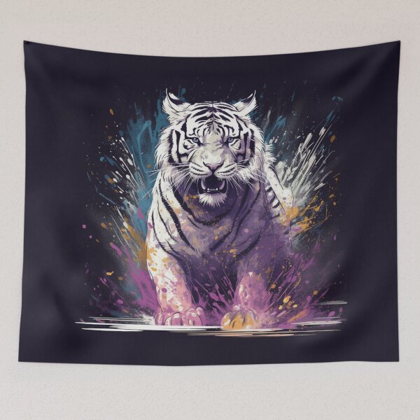 Item preview, Pure White Tiger designed and sold by letsgetinspired.