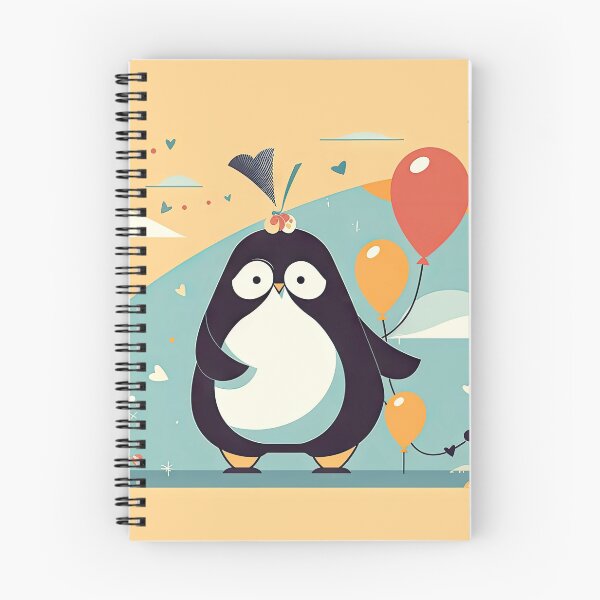 Item preview, Penguin With Balloon Celebrating Birthday designed and sold by chinnyuee.