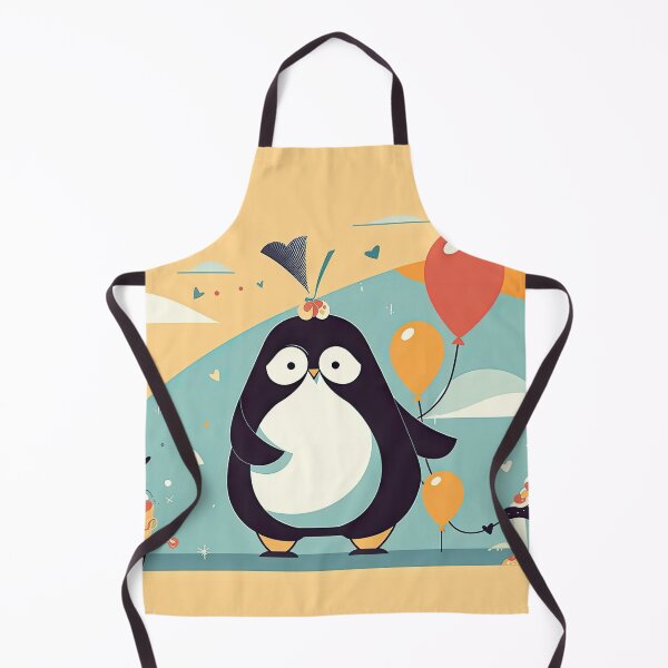 Artikelvorschau, Penguin With Balloon Celebrating Birthday entworfen und verkauft von chinnyuee.