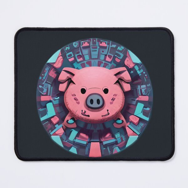 Item preview, Cyberpunk Tribal Mystical Pig designed and sold by Chubuter.