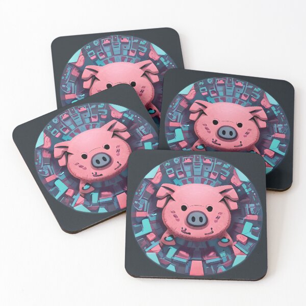 Item preview, Cyberpunk Tribal Mystical Pig designed and sold by Chubuter.