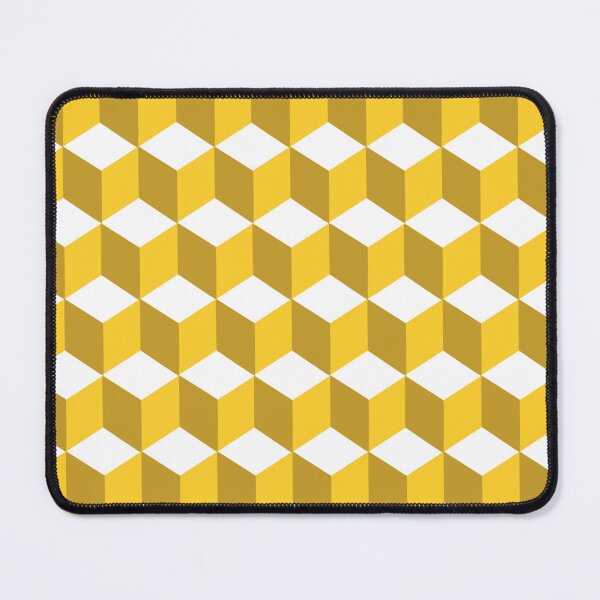 Item preview, Geometric Yellow Cubes designed and sold by AxRiiseDesign.