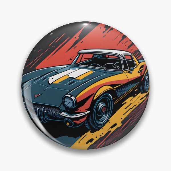Item preview, Vintage Chevrolet Corvette Illustration| Sleek Chevrolet Corvette Sports Car Design designed and sold by RedArtG09.