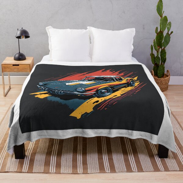 Item preview, Vintage Chevrolet Corvette Illustration| Sleek Chevrolet Corvette Sports Car Design designed and sold by RedArtG09.