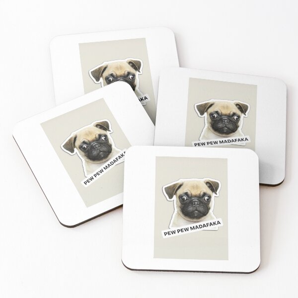 Item preview, Pew pew madafaka dog funny text designed and sold by BiancaNeaguArt.
