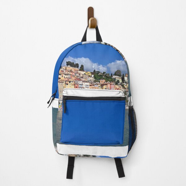 Item preview, turistic beach in Menton, mediterranean sea on côte d'azur France designed and sold by goceris.