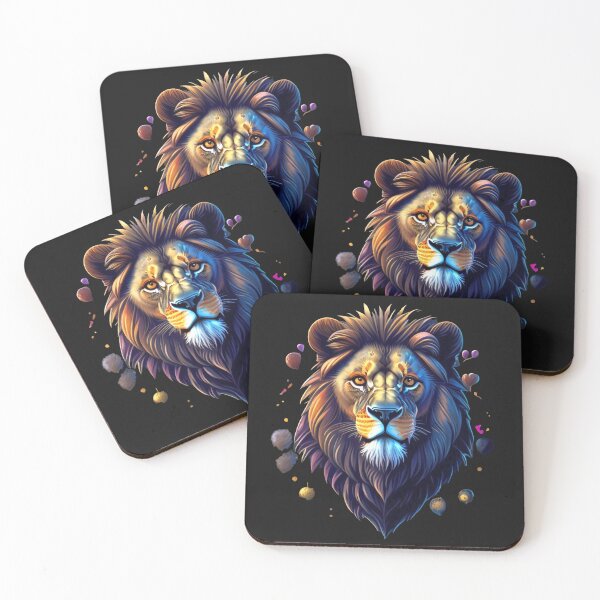Item preview, Gold lion head design designed and sold by Minpadesign.