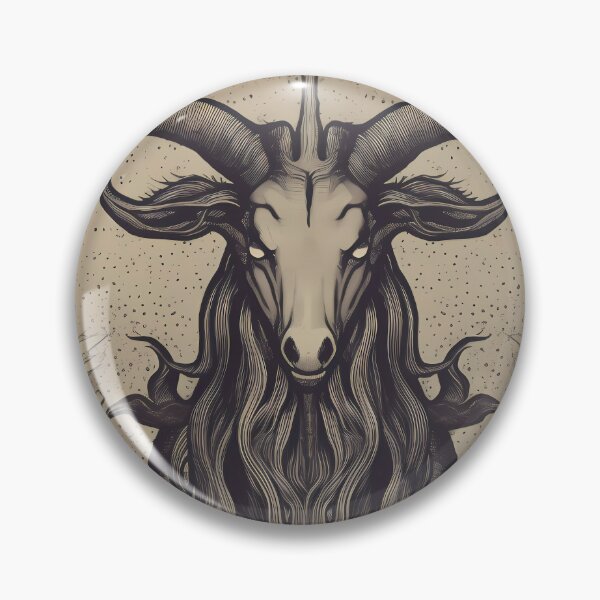 Item preview, Demon Cult Disguised as Goat under a Waning Moon designed and sold by SingularityGeek.