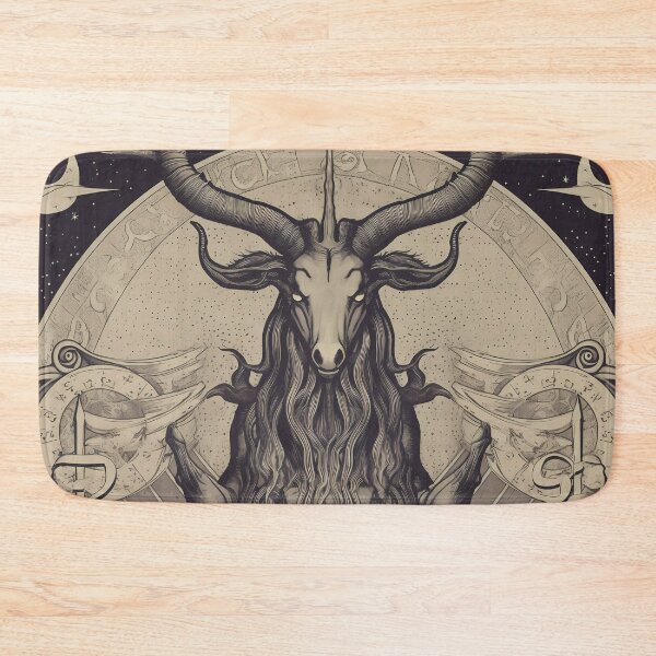 Item preview, Demon Cult Disguised as Goat under a Waning Moon designed and sold by SingularityGeek.