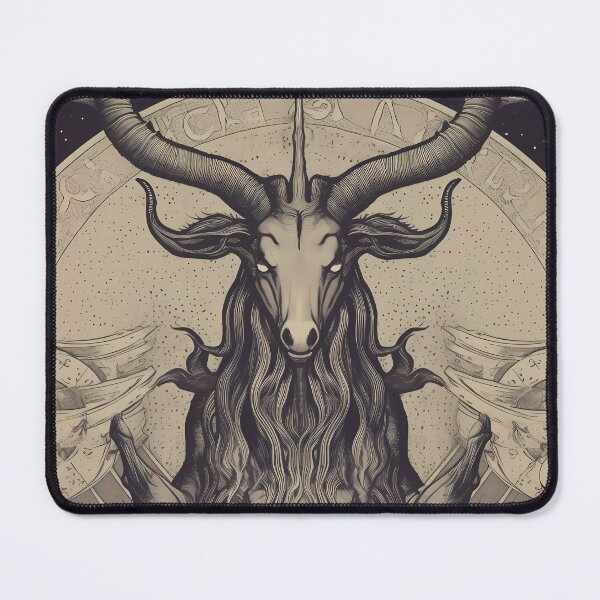 Item preview, Demon Cult Disguised as Goat under a Waning Moon designed and sold by SingularityGeek.