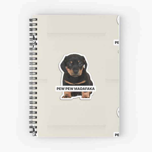 Item preview, Pew pew madafaka cute Rottweiler cub  designed and sold by BiancaNeaguArt.