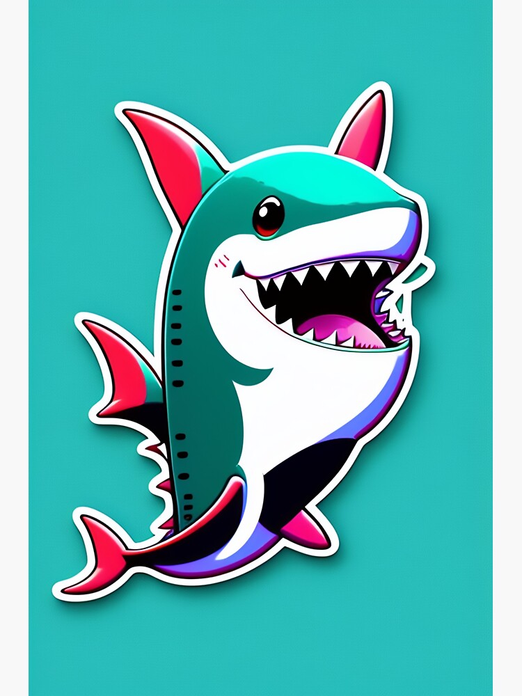 Shark Fishing Sticker