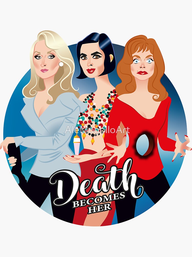 "Death her" Sticker for Sale by AleMogolloArt Redbubble