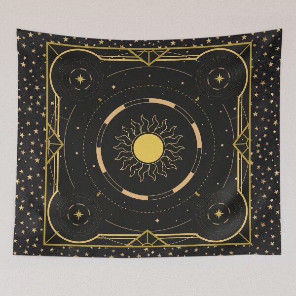 Item preview, Celestial sun and star design designed and sold by CreativeStrand.