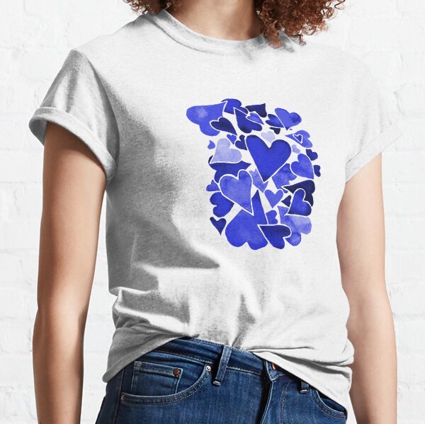 Item preview, BLUE WATERCOLOR HEARTS designed and sold by MCLegault.