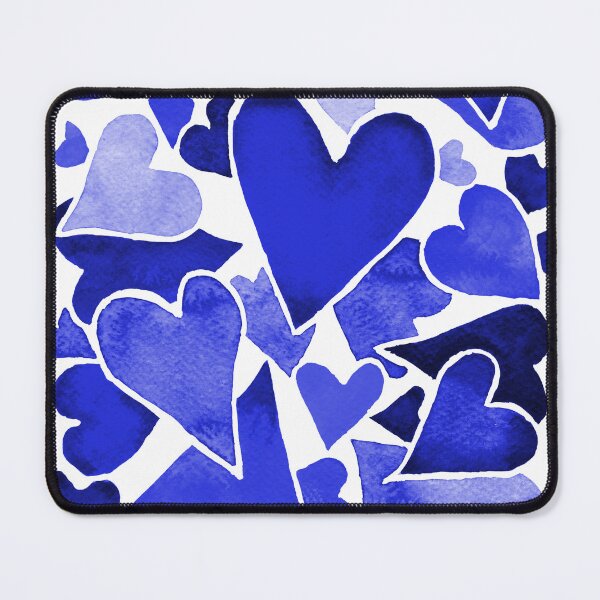 Item preview, BLUE WATERCOLOR HEARTS designed and sold by MCLegault.