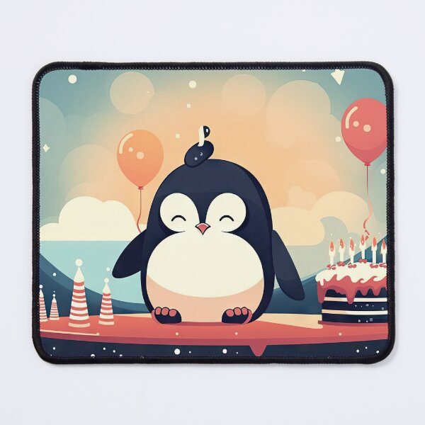 Item preview, Cute Penguin Celebrating Birthday Alone Iceberg designed and sold by chinnyuee.