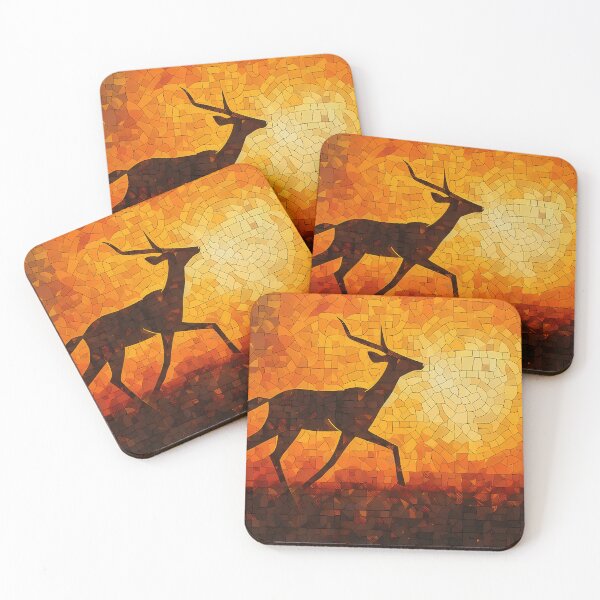 Item preview, Golden-Toned Impala Mosaic designed and sold by SingularityGeek.