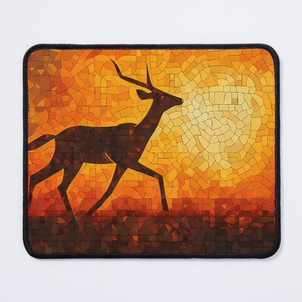Item preview, Golden-Toned Impala Mosaic designed and sold by SingularityGeek.