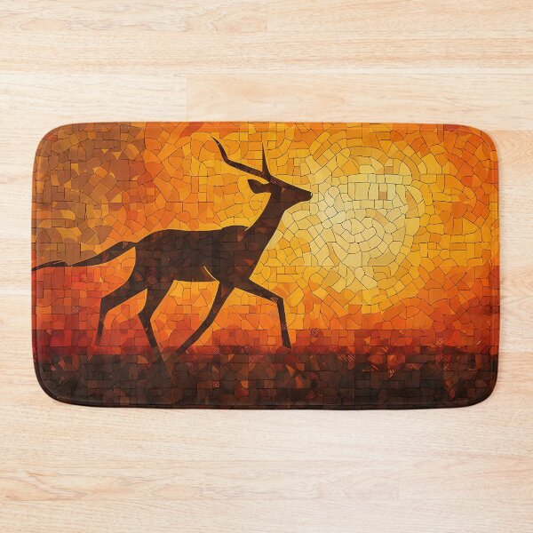 Item preview, Golden-Toned Impala Mosaic designed and sold by SingularityGeek.