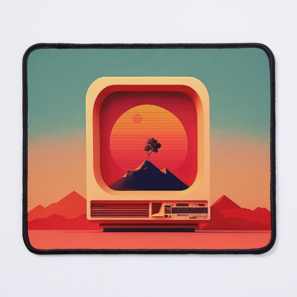 Artikelvorschau, Retro-Sonnenuntergang-Fernsehkunst entworfen und verkauft von aiko-art.