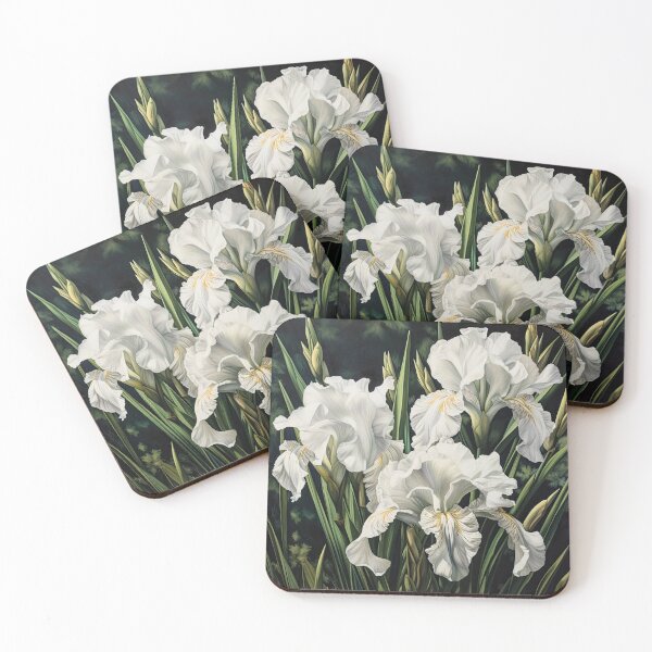 Item preview, White irises designed and sold by Vanover Designs.