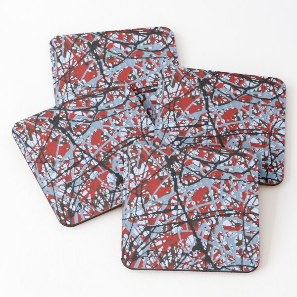 Item preview, Art by Mike inspired by Action Painting Intuitive Psychedelic Web Design Number Two designed and sold by allartbymike.