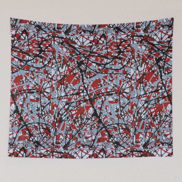 Item preview, Art by Mike inspired by Action Painting Intuitive Psychedelic Web Design Number Two designed and sold by allartbymike.