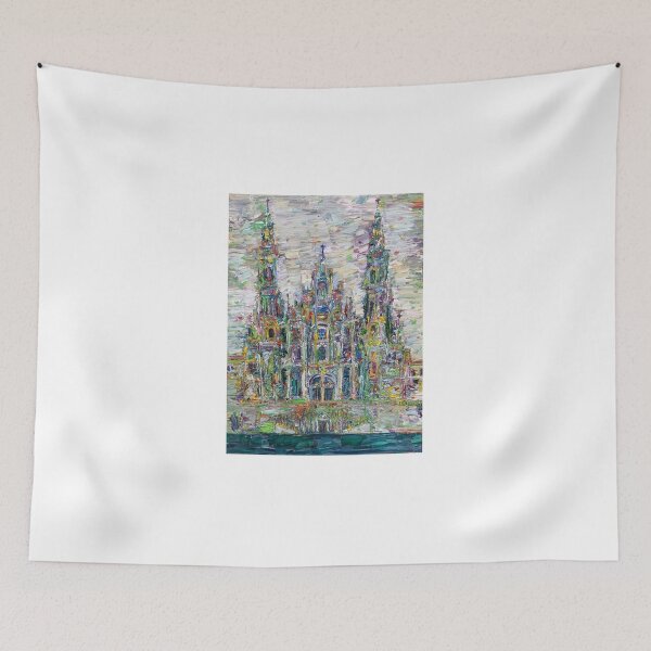 Item preview, SANTIAGO DE COMPOSTELA CATHEDRAL - oil painting designed and sold by lautir.