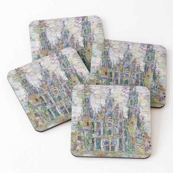 Item preview, SANTIAGO DE COMPOSTELA CATHEDRAL - oil painting designed and sold by lautir.
