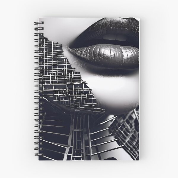 Item preview, Intense black lips where the face is the makeup designed and sold by SingularityGeek.