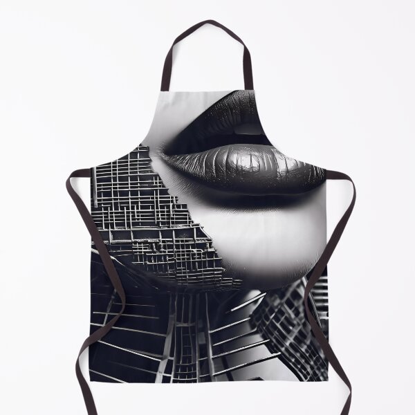 Item preview, Intense black lips where the face is the makeup designed and sold by SingularityGeek.