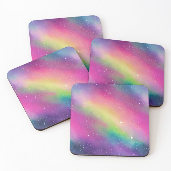 Item preview, Shiny Colorful Stars in the Universe Seamless Pattern, Watercolor designed and sold by Girly-Universe.