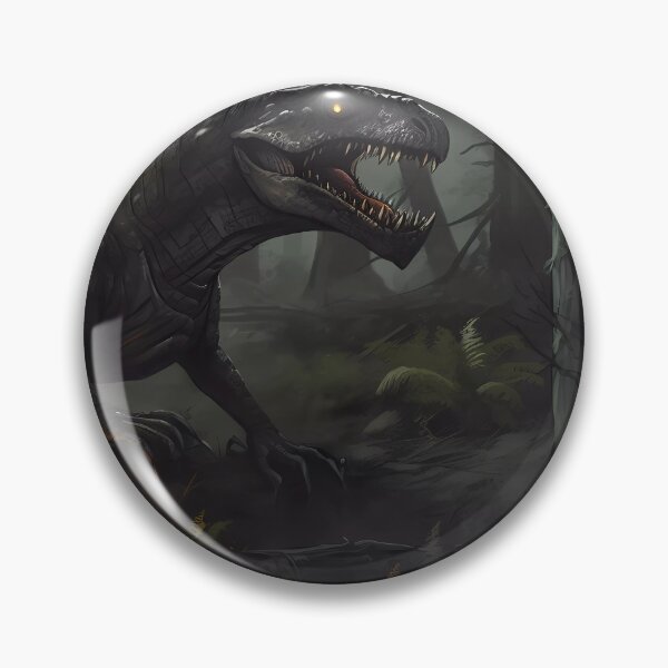 Artikelvorschau, Jurassic Dinosaur Roaring by a Small Fire at Dusk entworfen und verkauft von SingularityGeek.