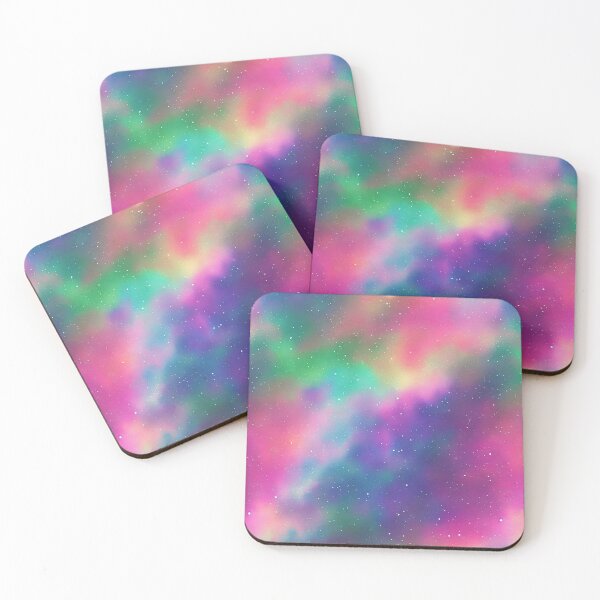 Item preview, Shiny Stars in a colorful Universe Seamless Pattern, Watercolor designed and sold by Girly-Universe.