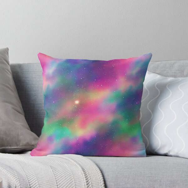 Item preview, Shiny Stars in a colorful Universe Seamless Pattern, Watercolor designed and sold by Girly-Universe.