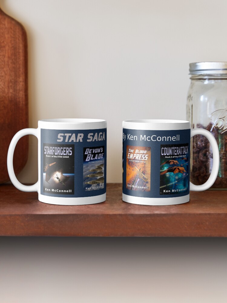 Alternate view of Star Saga Novels (Book Covers) Vol 1 Mug