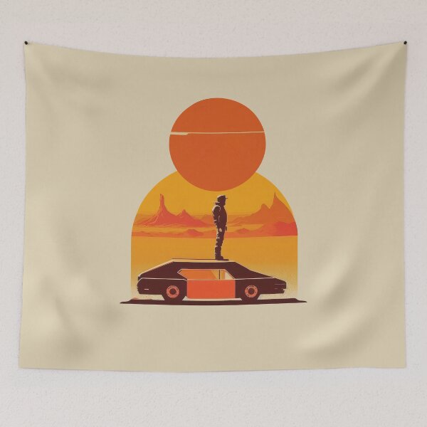 Item preview, Retro Sunset Car Art designed and sold by aiko-art.