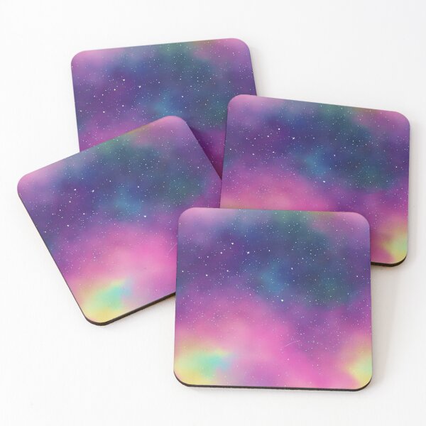 Item preview, Shiny Stars in a colorful Universe Seamless Pattern, Watercolor designed and sold by Girly-Universe.