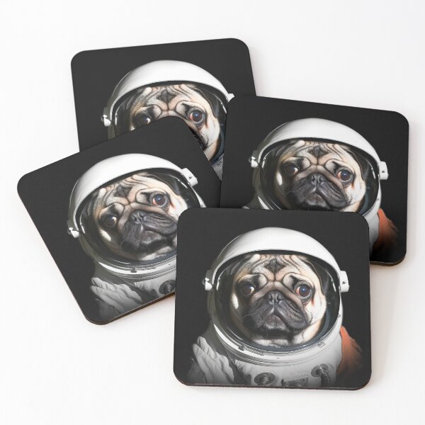 Item preview, Space pug Willi designed and sold by Pixelboys.